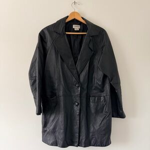 Vintage Black Leather Jacket